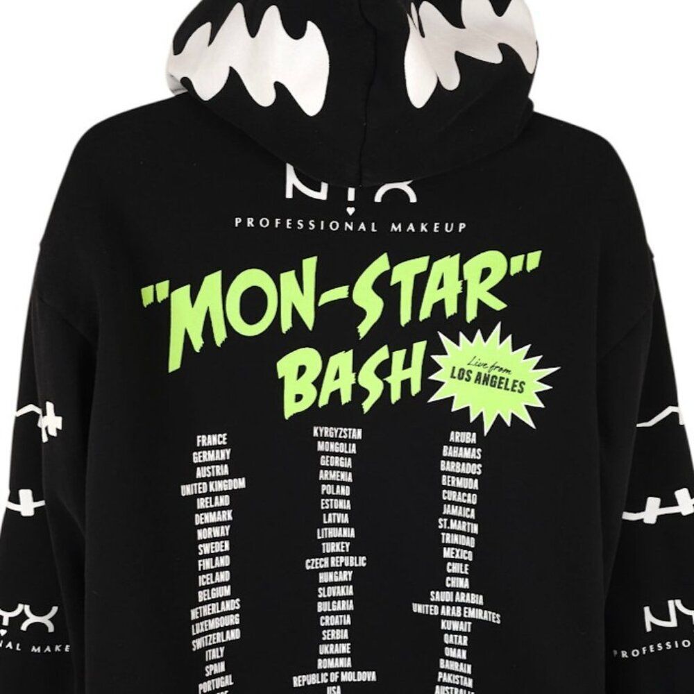 Bride Of Frankenstein Sweatshirt Hoodie Mens Size Large Black Universal Monsters